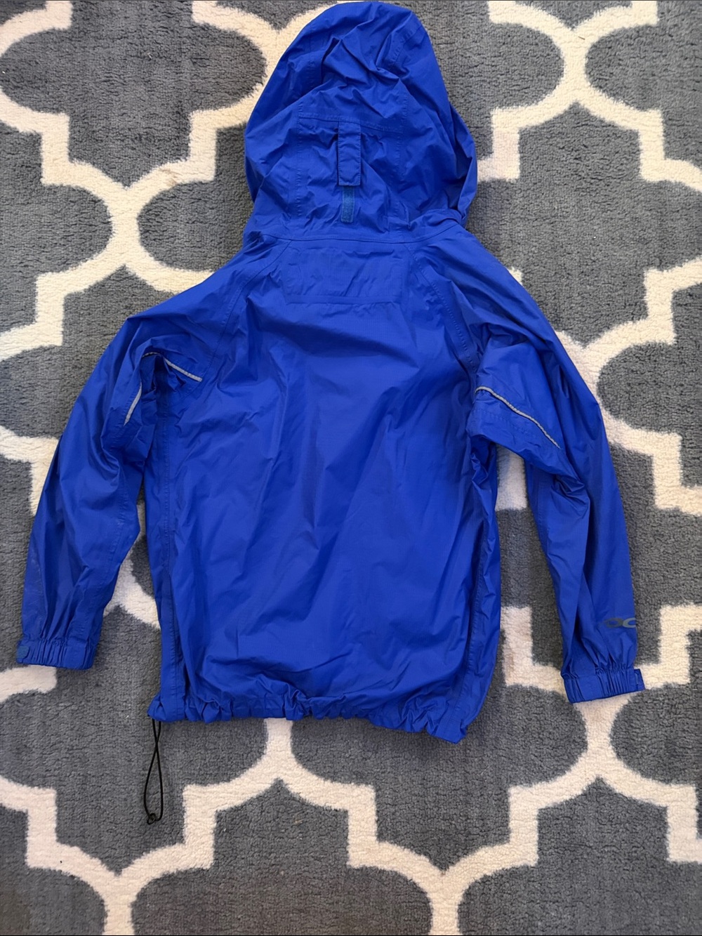 Marmot Kids Hooded Rain Jacket - Bright Blue - Picture 3 of 3